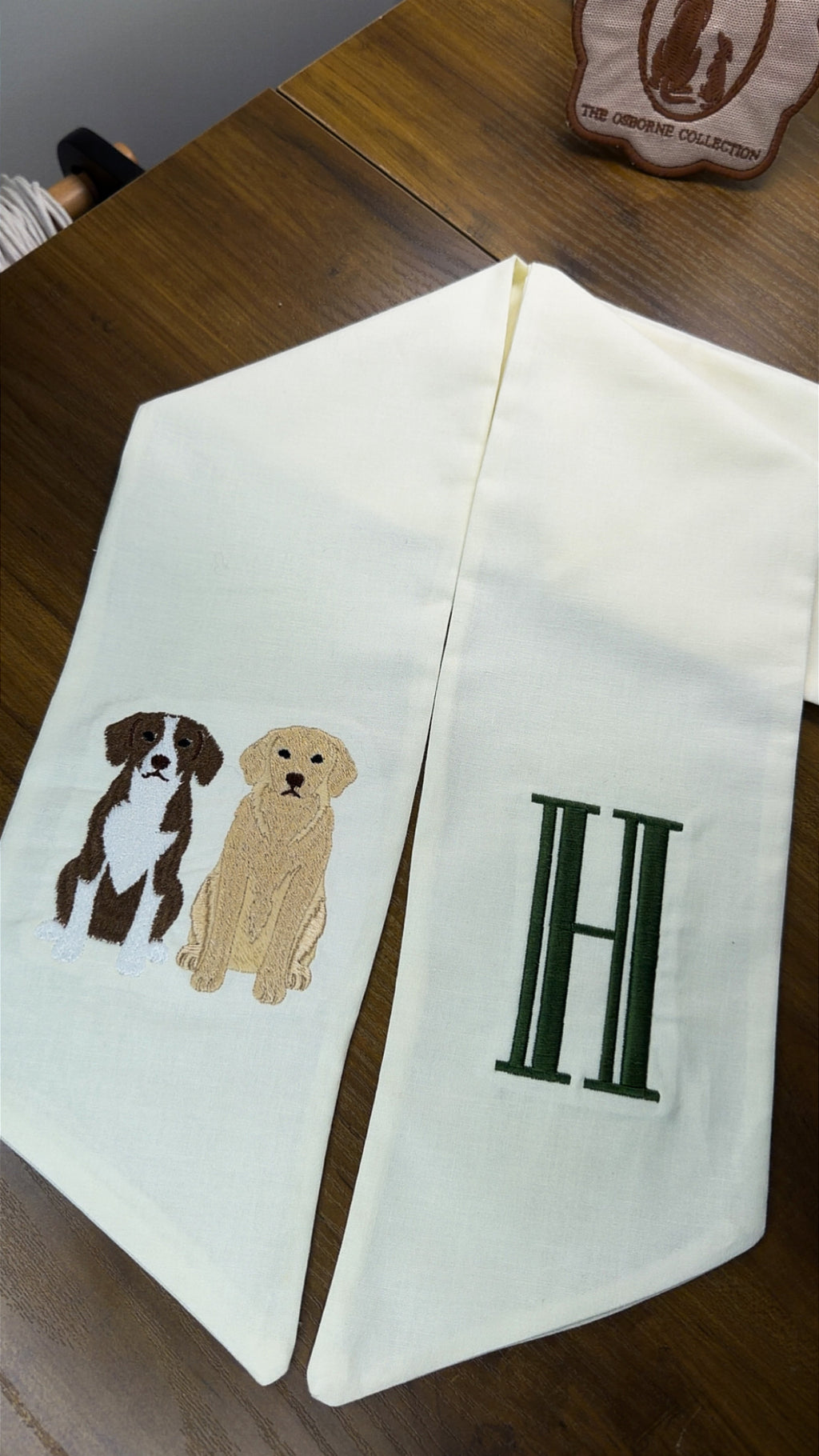 Custom Pet Portrait Wreath Sash