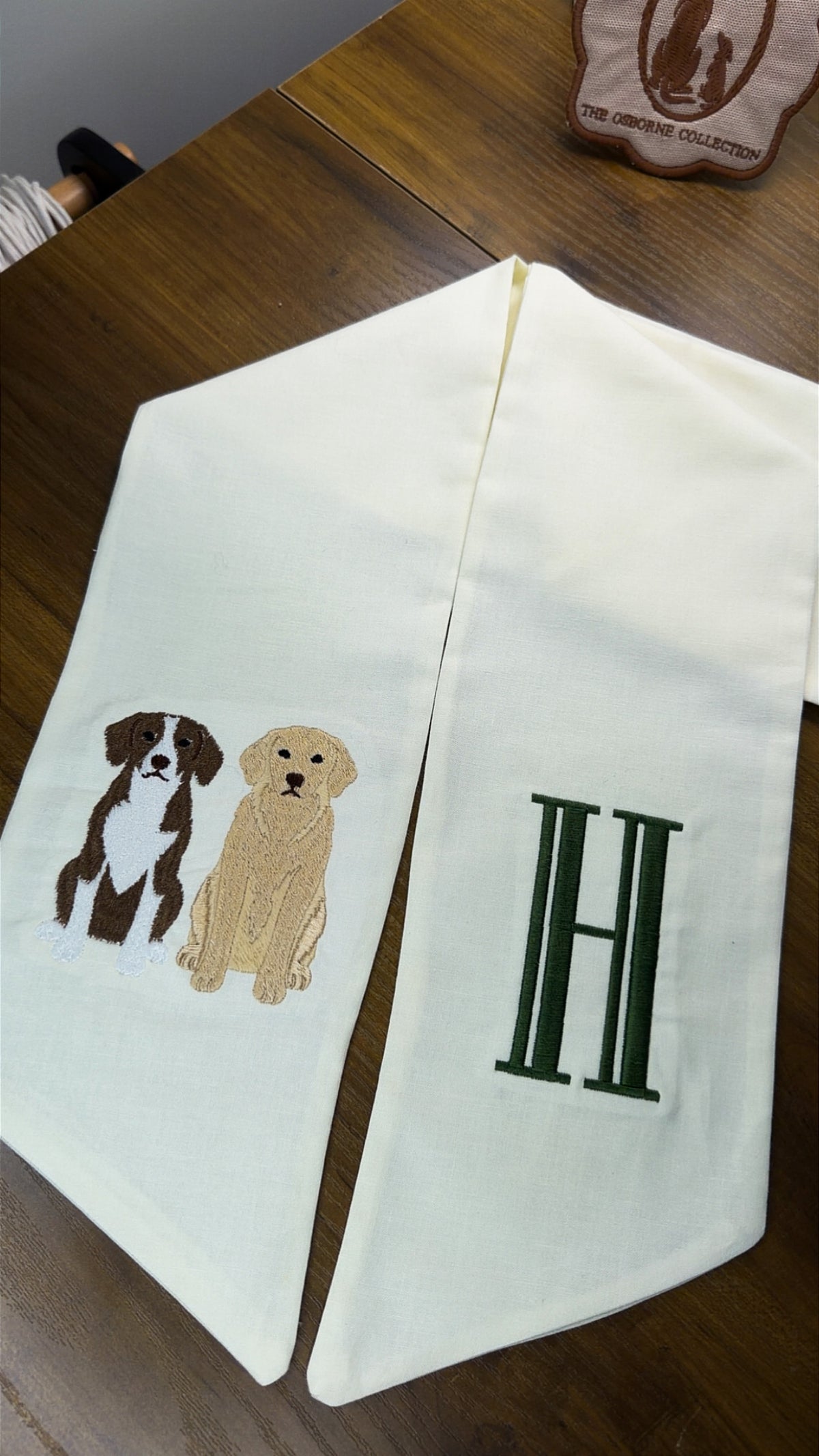 Custom Pet Portrait Wreath Sash