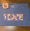 Patchwork Appliqué Teach Tee