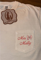 Pencil Bow Pocket Tee
