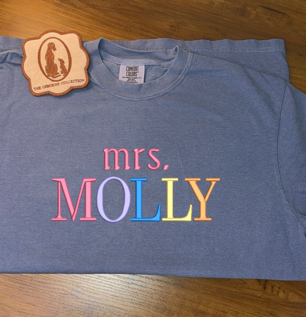 Colorful Name Tee
