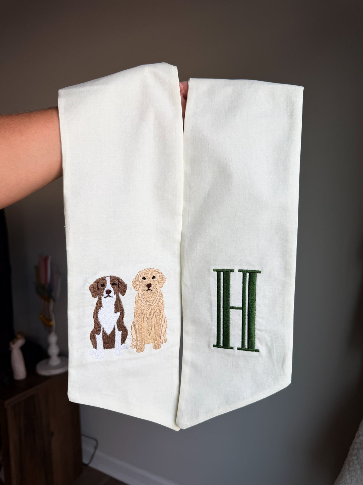 Custom Pet Portrait Wreath Sash