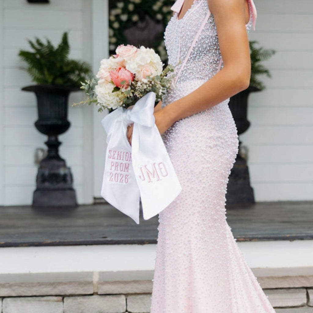 Satin Bow Bouquet Sash