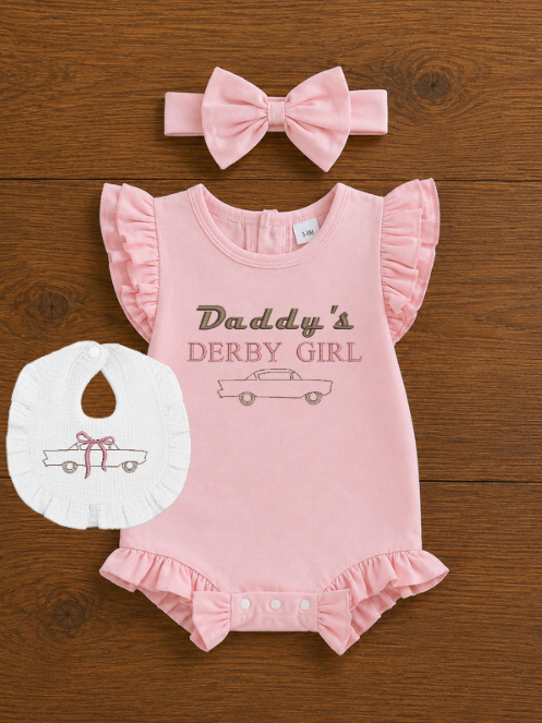 Daddy's Derby Girl Set